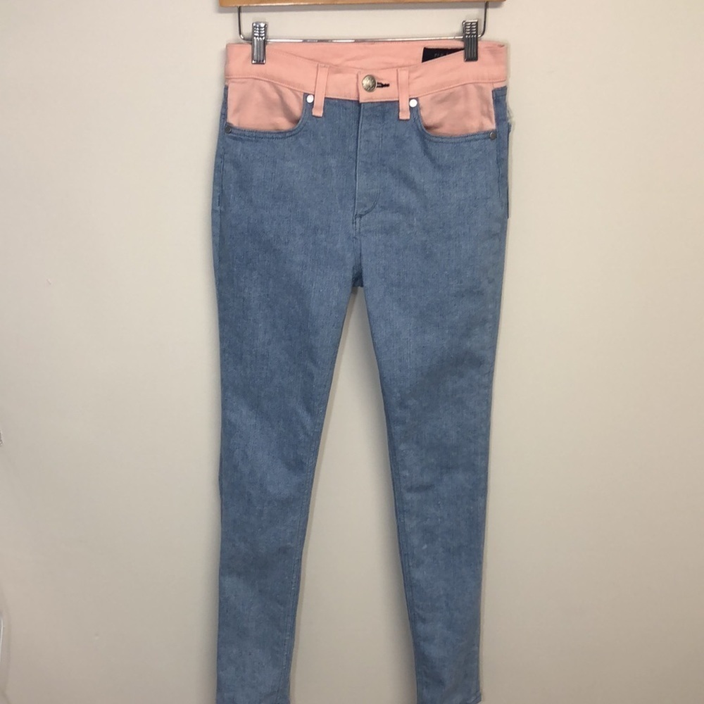 Rag &‎ Bone Phila Jean Blue Pink Size 28 - Picture 3 of 11